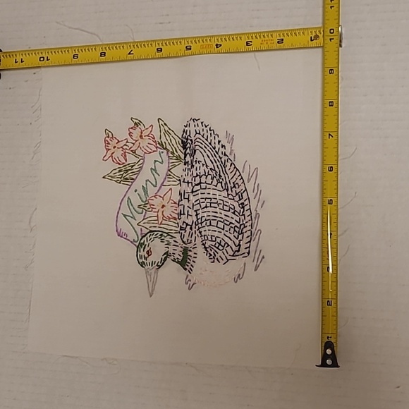 Vintage Hand Stitched Minnesota State Bird & Flower. - Picture 13 of 16